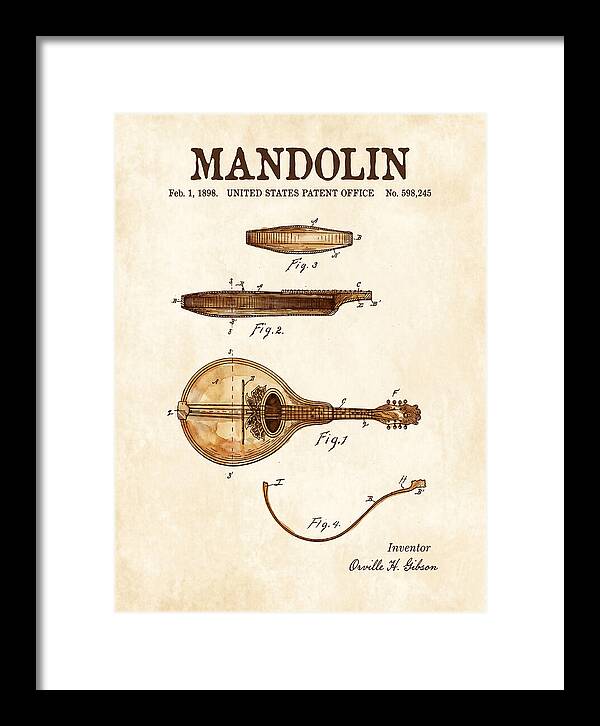 Mandolin Watercolor Patent Us598245a