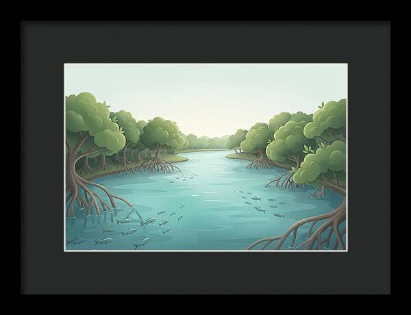 Mangrove Lined River Serenity