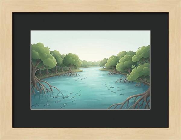 Mangrove Lined River Serenity