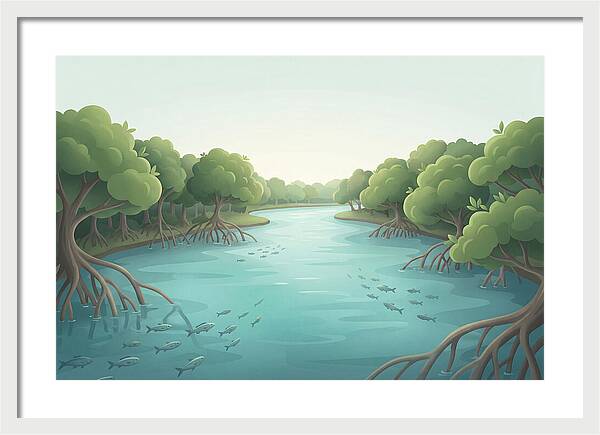 Mangrove Lined River Serenity