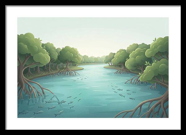 Mangrove Lined River Serenity