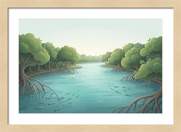 Mangrove Lined River Serenity