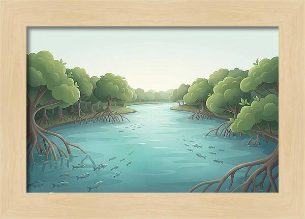 Mangrove Lined River Serenity