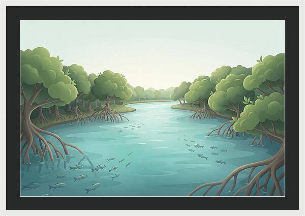 Mangrove Lined River Serenity