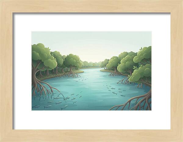 Mangrove Lined River Serenity