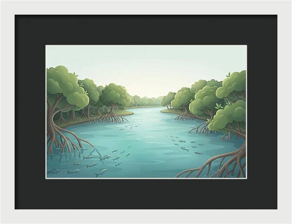 Mangrove Lined River Serenity