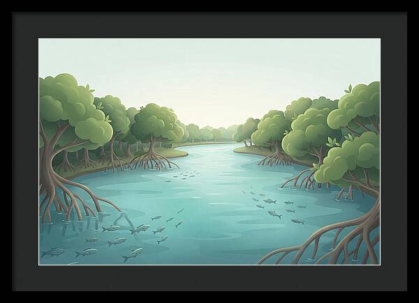 Mangrove Lined River Serenity