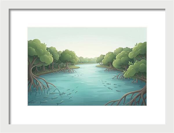 Mangrove Lined River Serenity