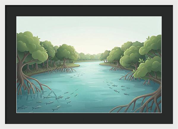 Mangrove Lined River Serenity