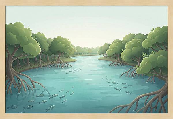 Mangrove Lined River Serenity
