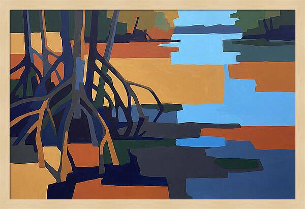 Mangrove Roots In Water