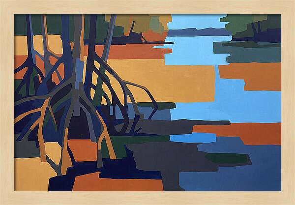 Mangrove Roots In Water