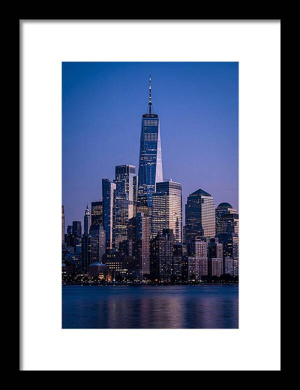 Manhattan Skyline At Blue Hour