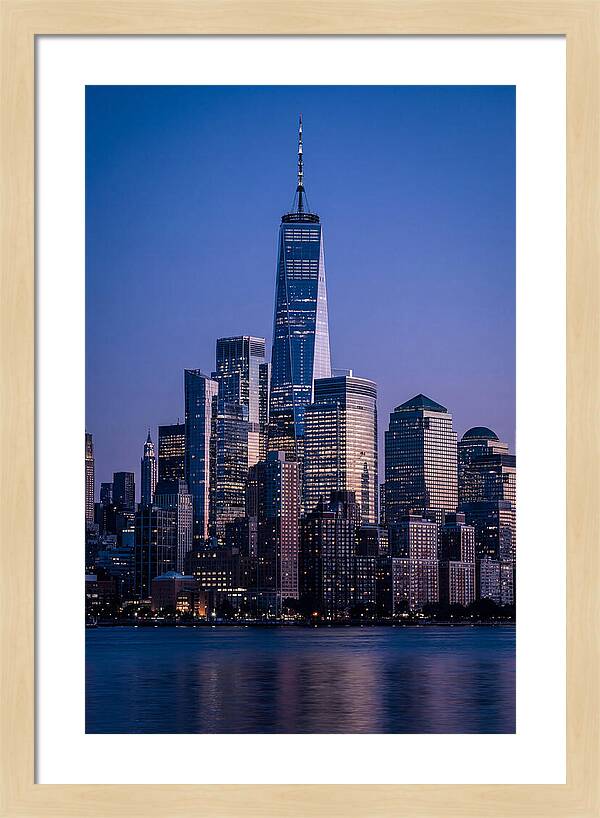 Manhattan Skyline At Blue Hour