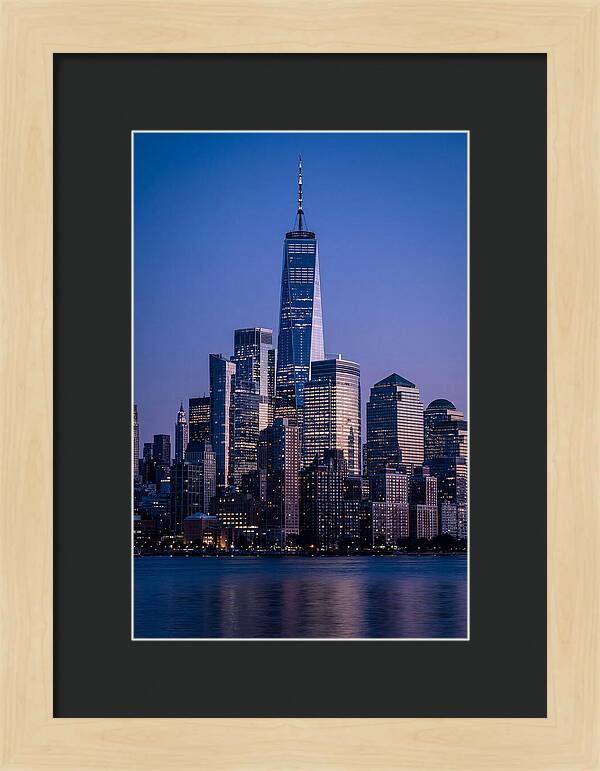 Manhattan Skyline At Blue Hour