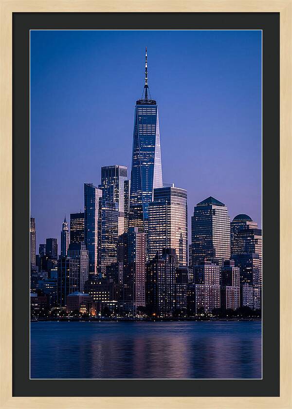 Manhattan Skyline At Blue Hour
