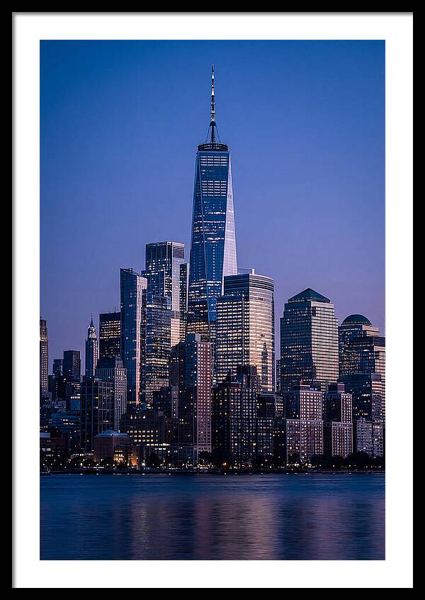Manhattan Skyline At Blue Hour