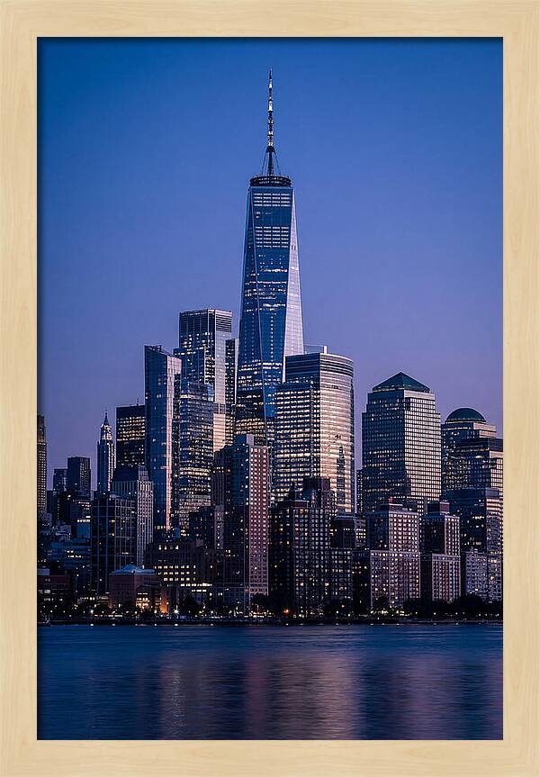 Manhattan Skyline At Blue Hour