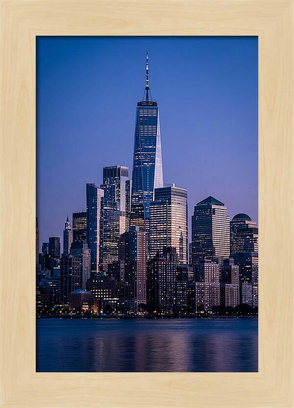 Manhattan Skyline At Blue Hour