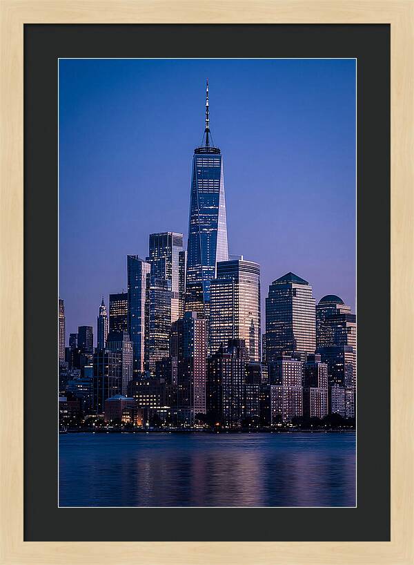 Manhattan Skyline At Blue Hour