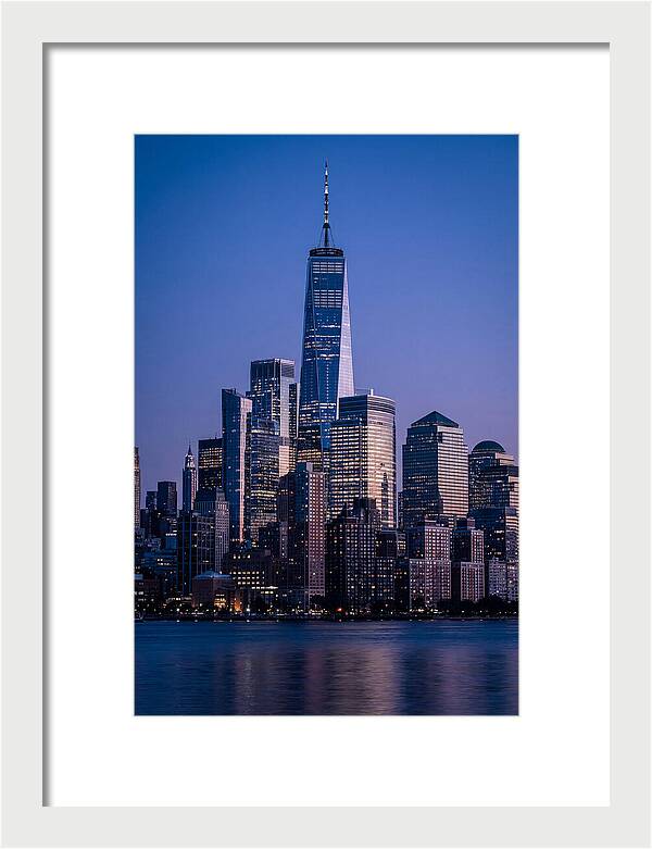Manhattan Skyline At Blue Hour