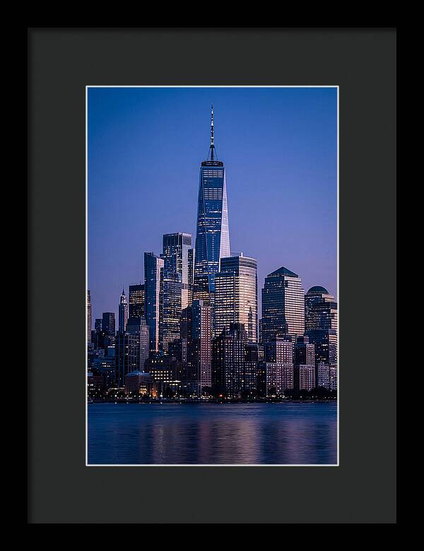 Manhattan Skyline At Blue Hour