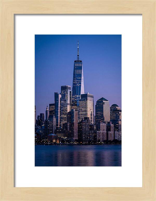Manhattan Skyline At Blue Hour