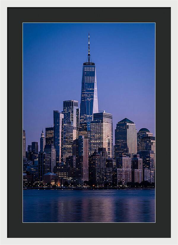 Manhattan Skyline At Blue Hour