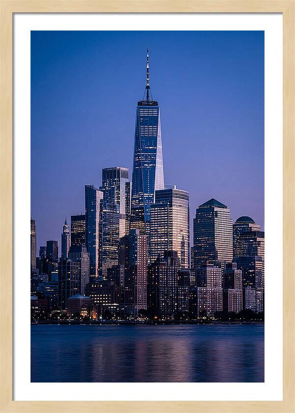 Manhattan Skyline At Blue Hour
