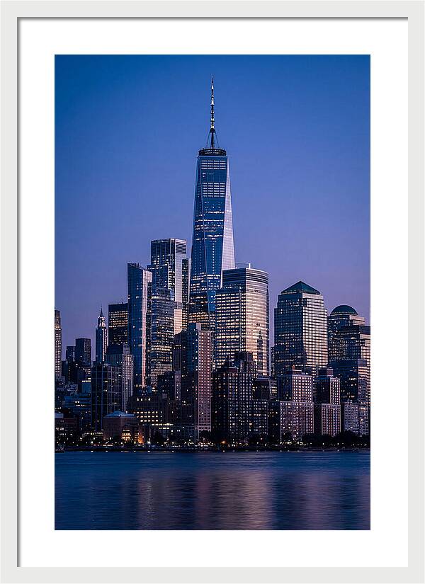 Manhattan Skyline At Blue Hour