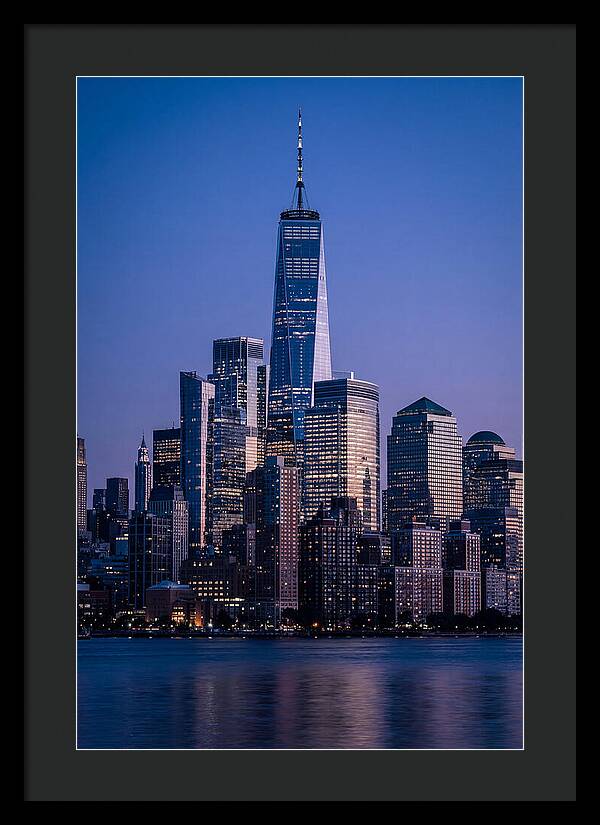 Manhattan Skyline At Blue Hour