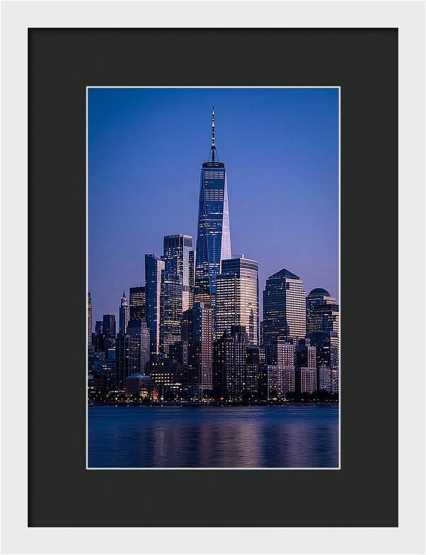 Manhattan Skyline At Blue Hour
