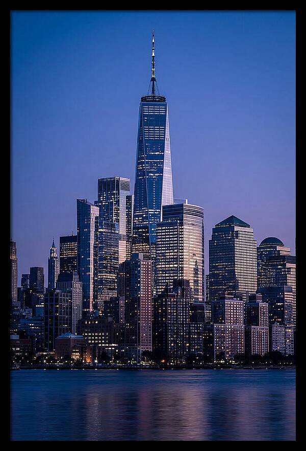 Manhattan Skyline At Blue Hour