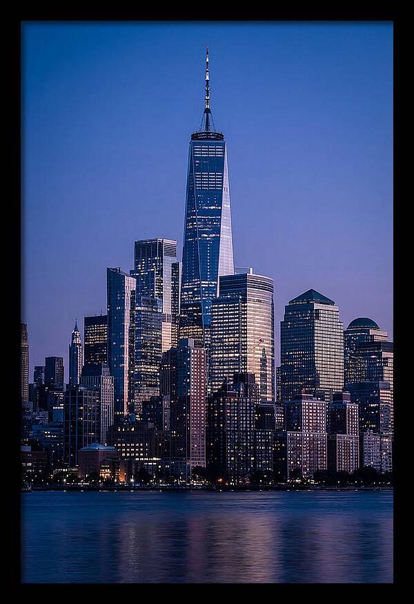 Manhattan Skyline At Blue Hour