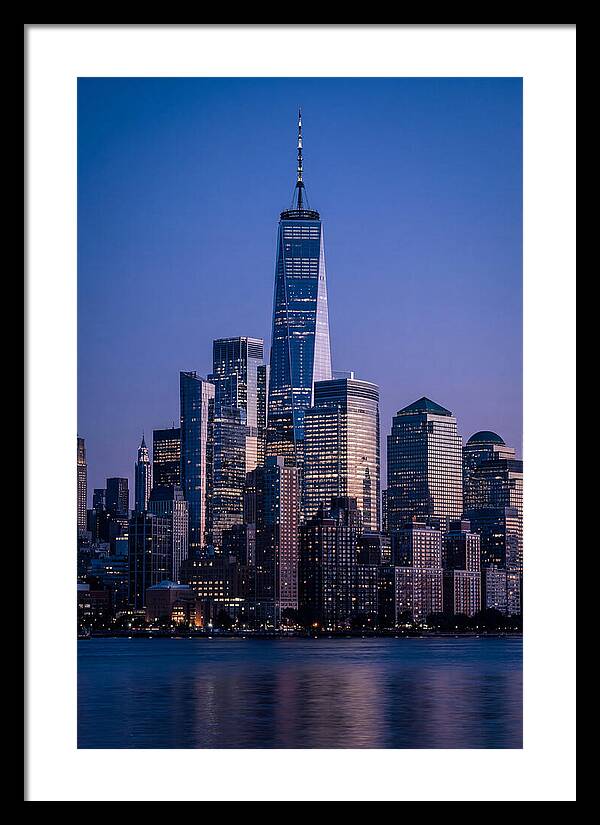 Manhattan Skyline At Blue Hour