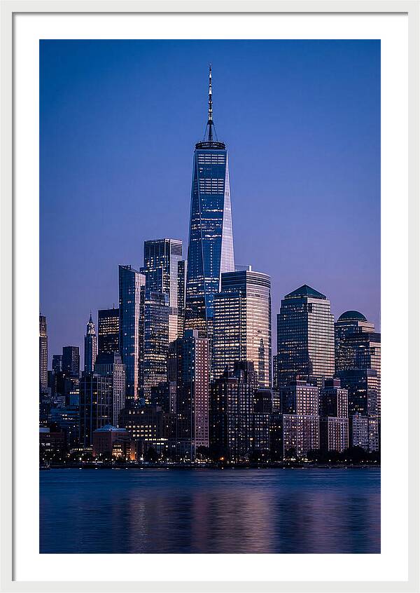 Manhattan Skyline At Blue Hour