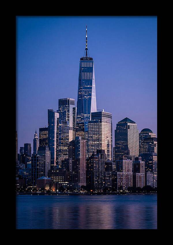 Manhattan Skyline At Blue Hour