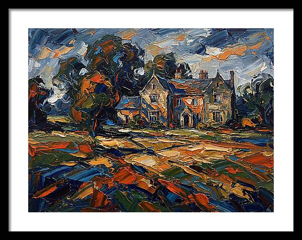 Manor Landscape In Vibrant Colors