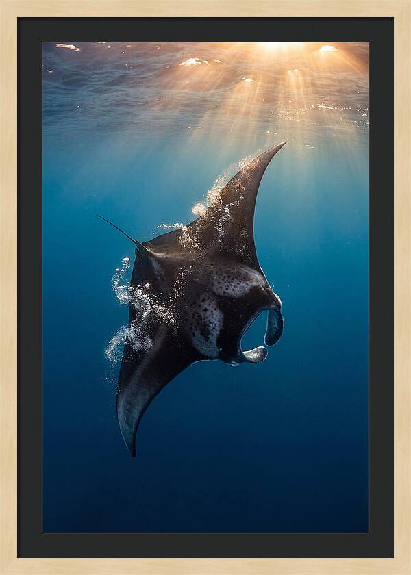Manta Ray Barrel Rolling