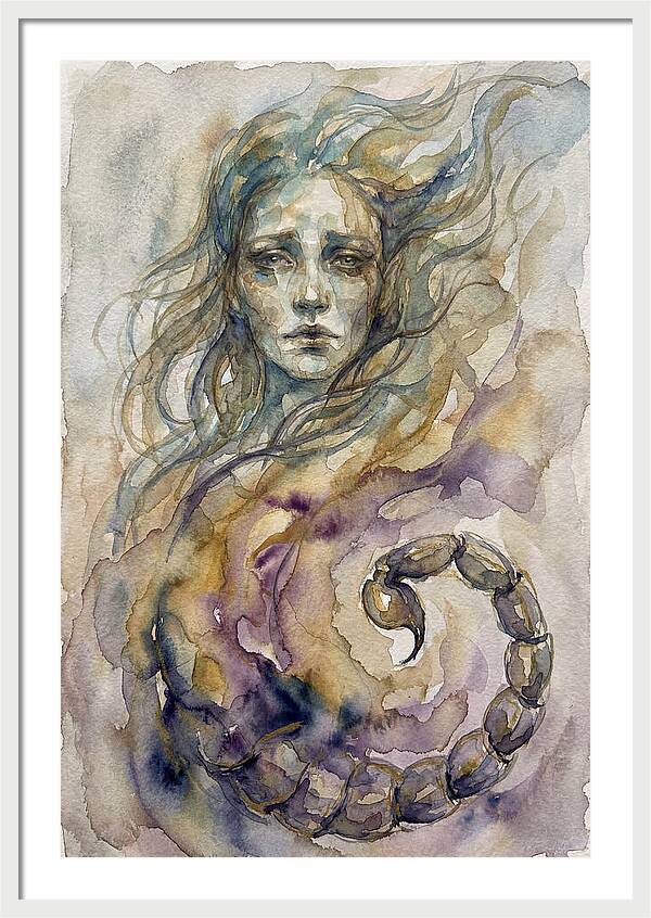 Manticore Watercolor Dreamscape