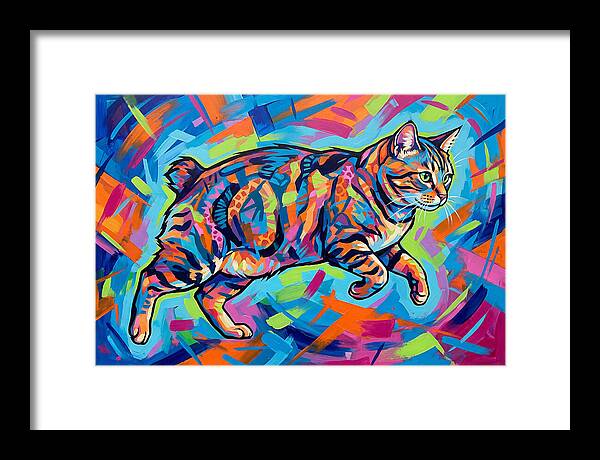 Manx Cat In Vibrant Colors