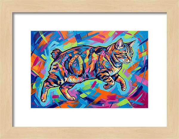 Manx Cat In Vibrant Colors