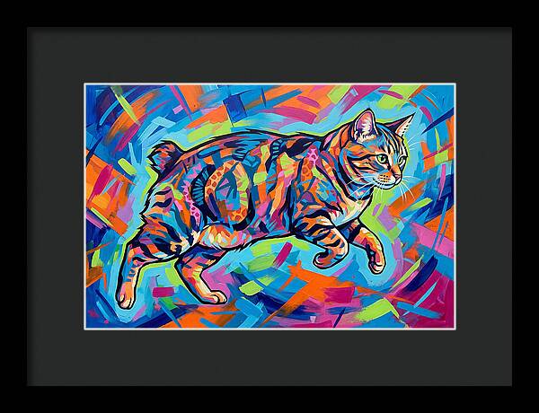 Manx Cat In Vibrant Colors
