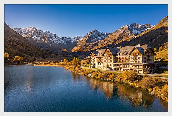 Many Glacier Hotel Reflections