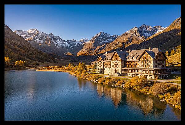 Many Glacier Hotel Reflections