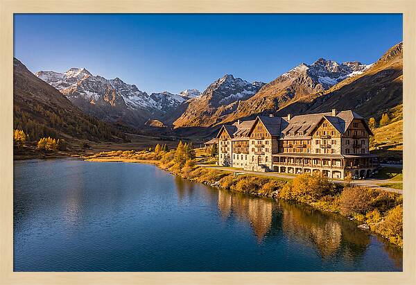 Many Glacier Hotel Reflections