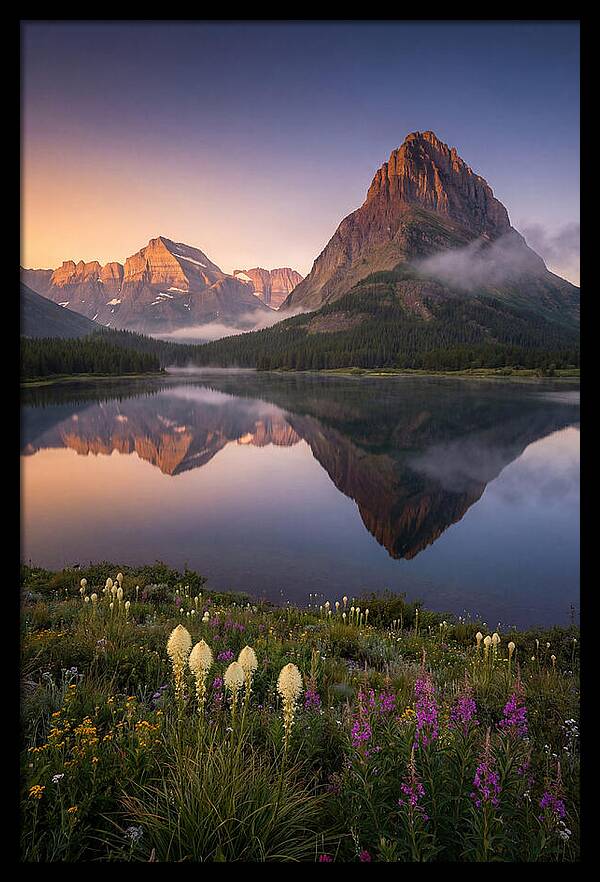 Many Glacier Valley At Dawn