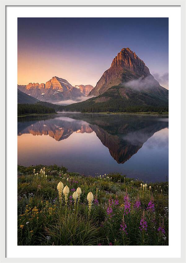 Many Glacier Valley At Dawn