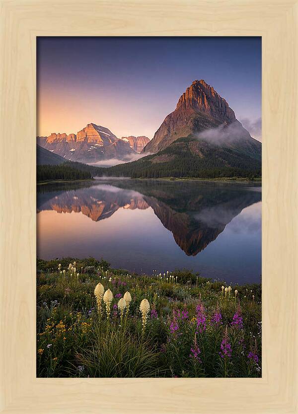 Many Glacier Valley At Dawn