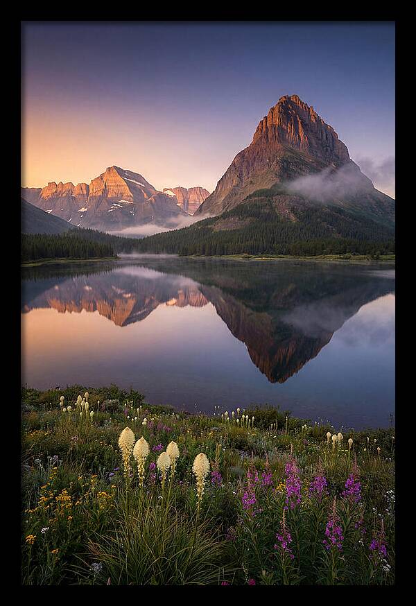 Many Glacier Valley At Dawn